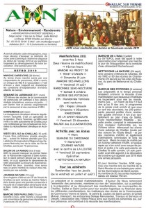 Page du bulletin municipal de Chaillac